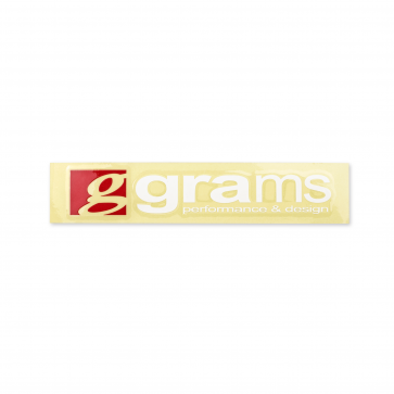 Grams Logo Clear 8" Decal