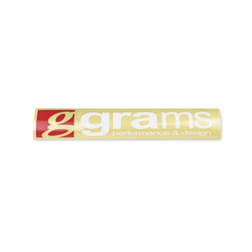 Grams Logo Clear 18" Decal
