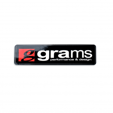 Grams Logo Black 4" Decal